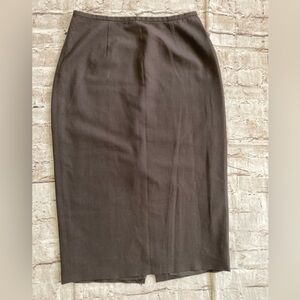 Vintage, Ann Taylor loft stretch, Elegant Brown midi Skirt size 4